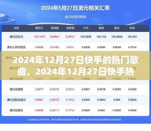 2024年12月27日快手热门歌曲潮流魅力解析，趋势分析与音乐魅力盘点