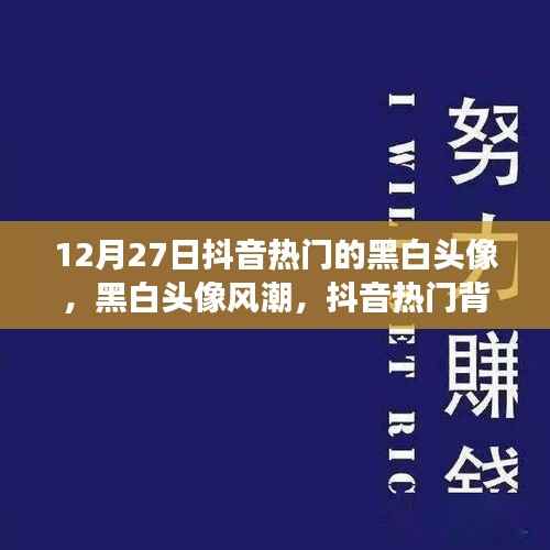 抖音热门背后的文化现象，黑白头像风潮探析