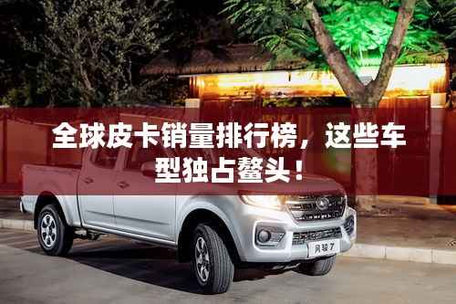 全球皮卡销量排行榜，这些车型独占鳌头！