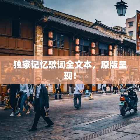 独家记忆歌词全文本，原版呈现！
